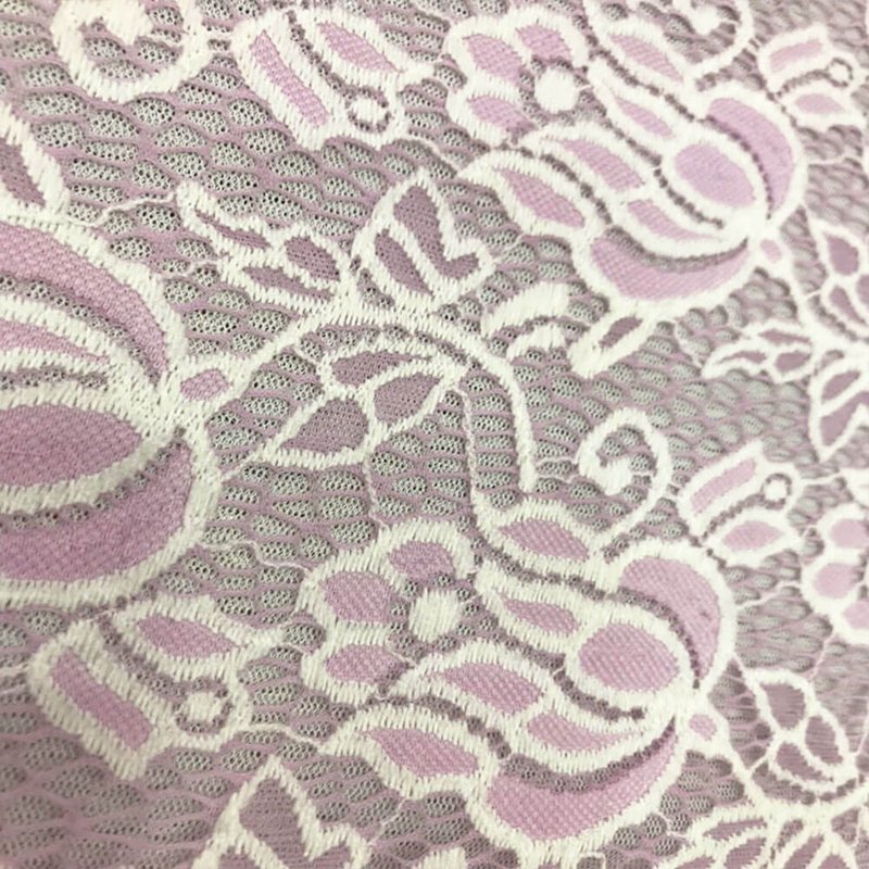 Dress Jacquard Nylon Warp Knit Lace Fabric for Women's Wear Wholesale 9
